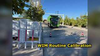 Nuestros ingenieros están cooperando con las autoridades de transporte en la calibración de rutina del sistema WIM.